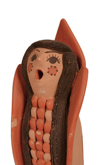 Jemez Pueblo Storyteller Corn Figure Pottery Doll By V. Fragua