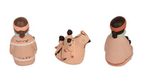 Pueblo Storyteller Pottery Doll By Teissedre Set of 3