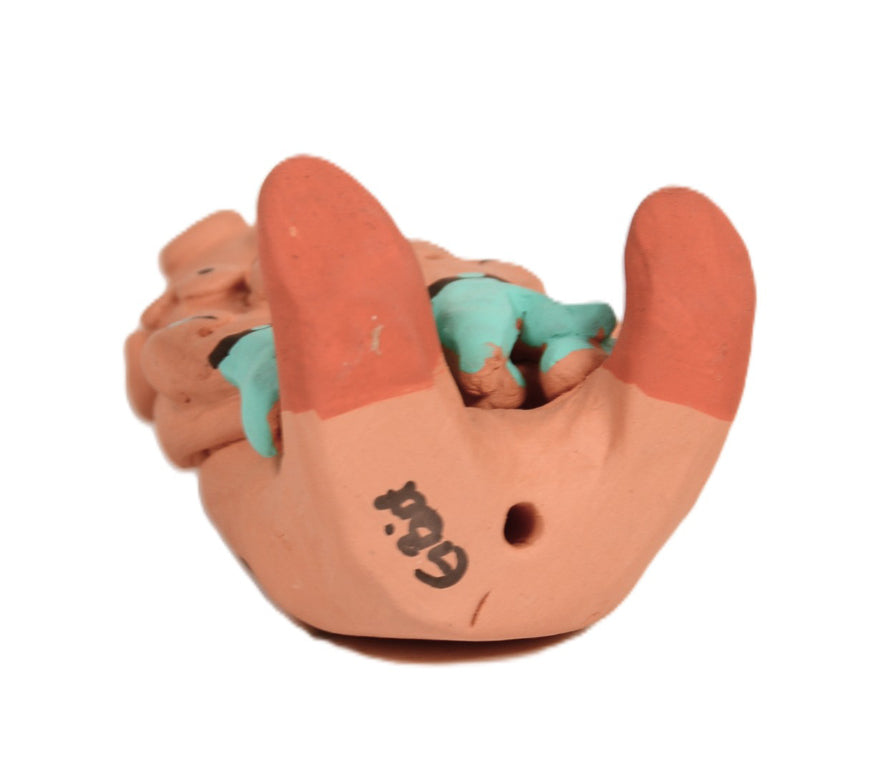 Navajo Storyteller Mudhead Pottery Doll By Geneve Bitoni