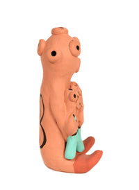 Navajo Storyteller Mudhead Pottery Doll By Geneve Bitoni