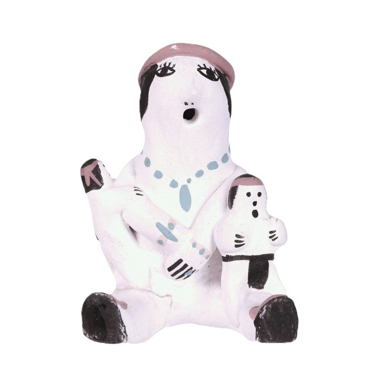 Acoma Pueblo Storyteller Doll Pottery By O.S.