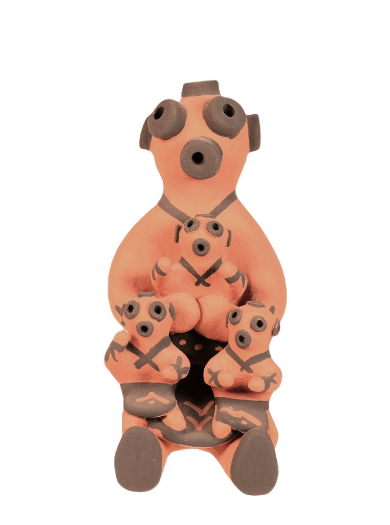 Jemez Pueblo Storyteller Mudhead Doll Pottery By Janet H. Fragua