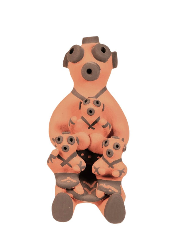 Jemez Pueblo Storyteller Mudhead Doll Pottery By Janet H. Fragua