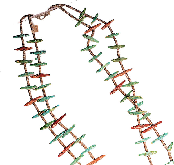 Zuni Pueblo Birds Fetish Necklace
