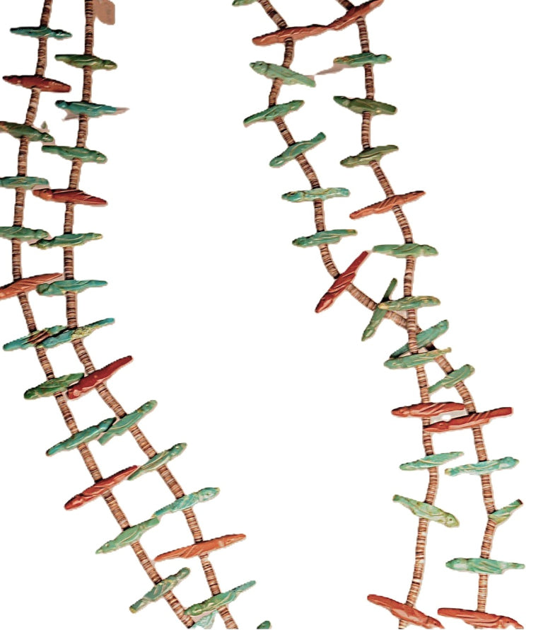 Zuni Pueblo Birds Fetish Necklace