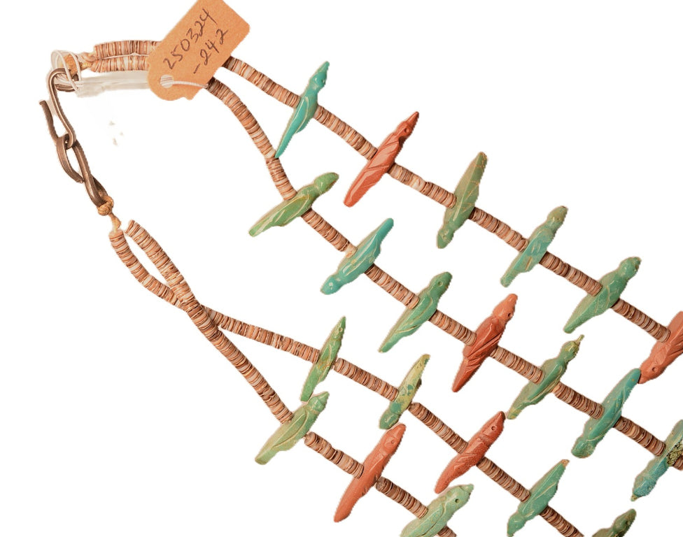 Zuni Pueblo Birds Fetish Necklace
