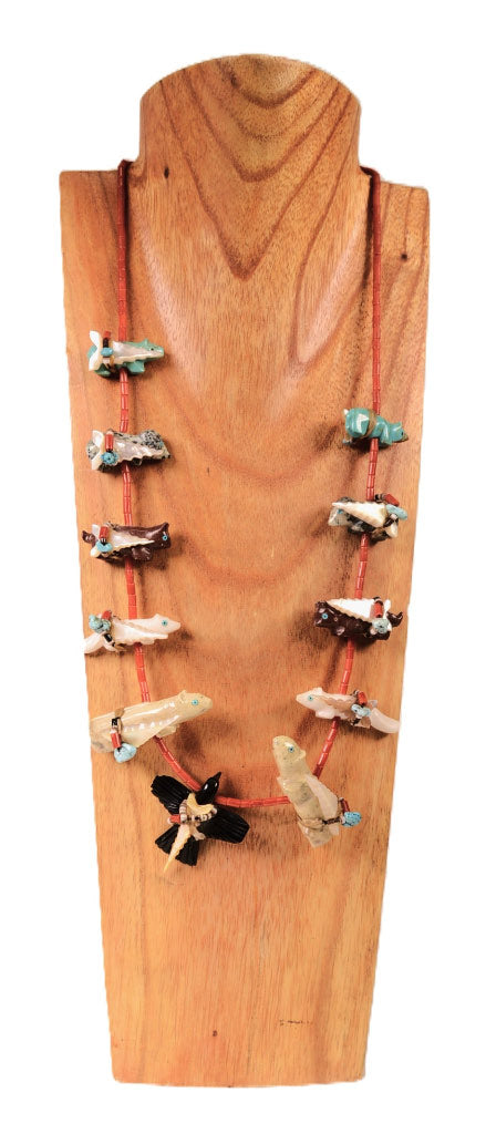 Navajo or Zuni 6 Direction Fetish Necklace