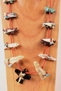 Navajo or Zuni 6 Direction Fetish Necklace