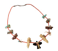 Navajo or Zuni 6 Direction Fetish Necklace