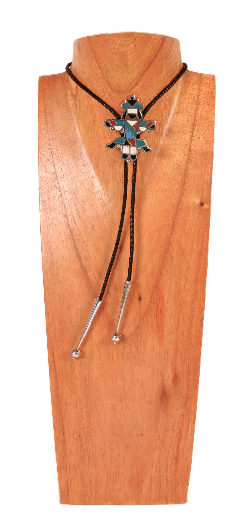 Navajo Sterling Silver Indian Dancer Bolo Tie