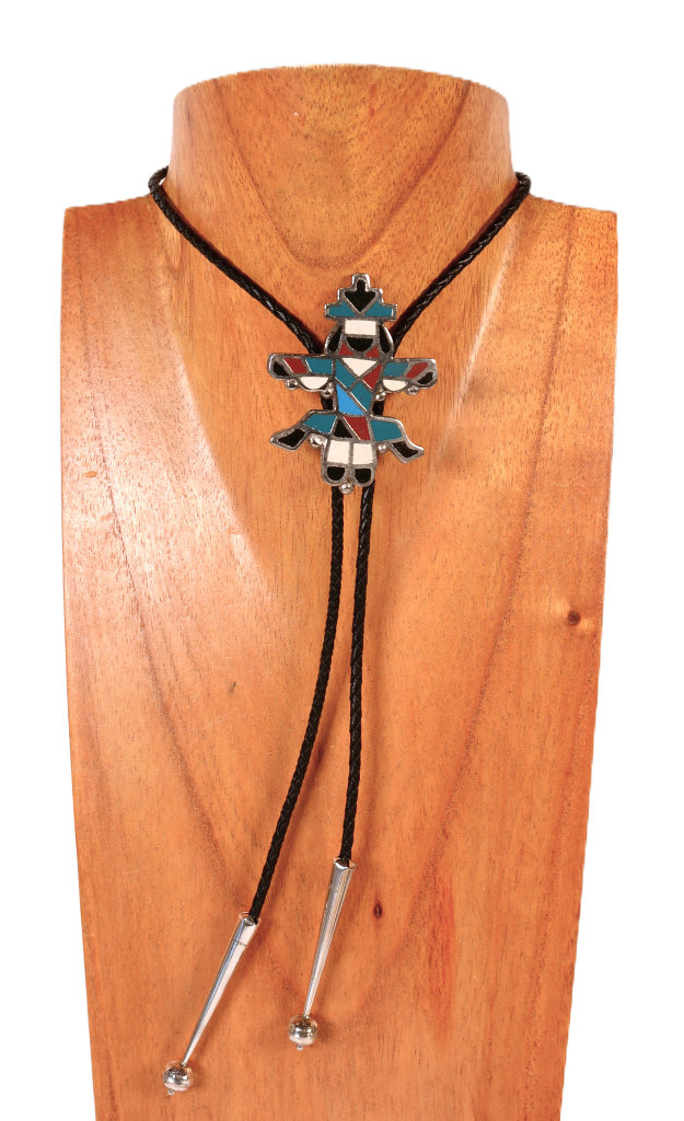 Navajo Sterling Silver Indian Dancer Bolo Tie