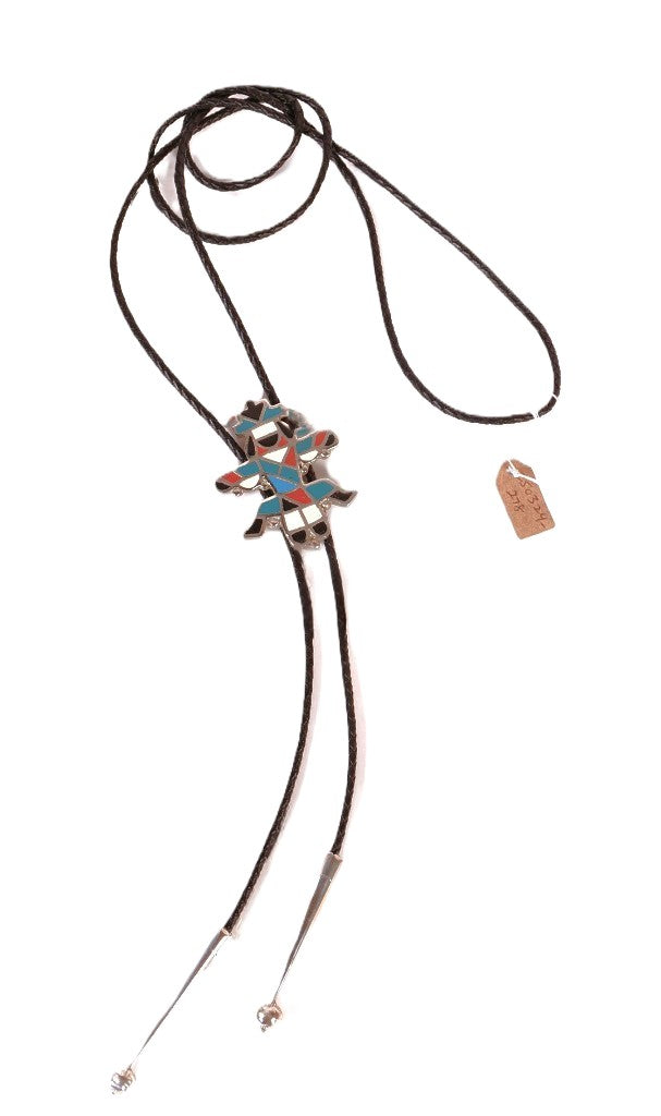 Navajo Sterling Silver Indian Dancer Bolo Tie