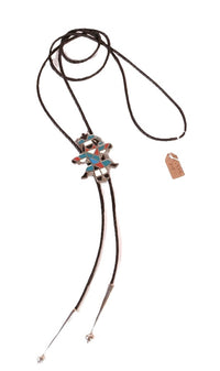 Navajo Sterling Silver Indian Dancer Bolo Tie