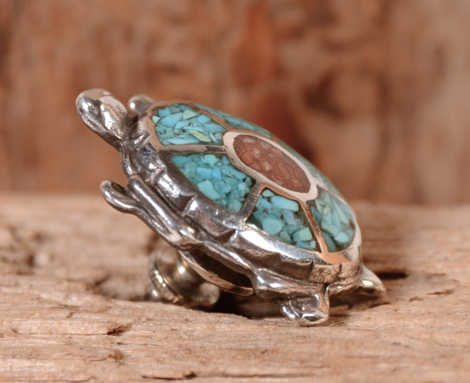 Navajo Sterling Silver Turtle Pin/Tie Tack
