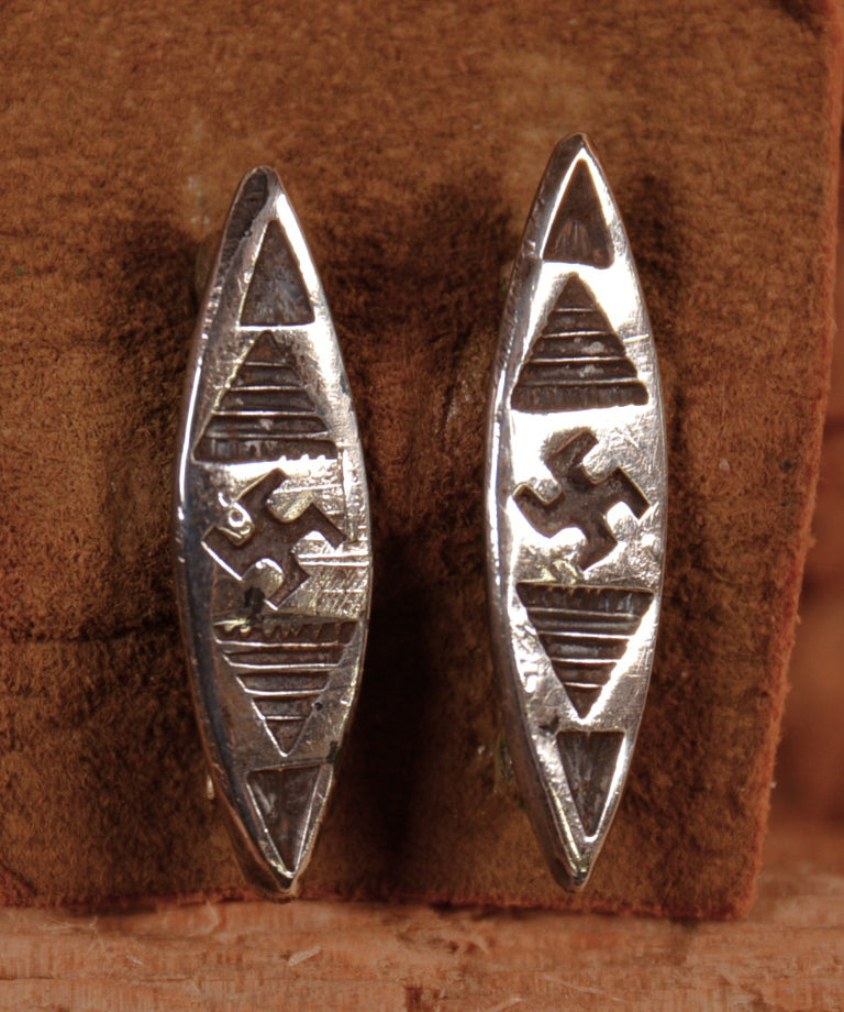 Navajo Sterling Silver Pins Pair of 2
