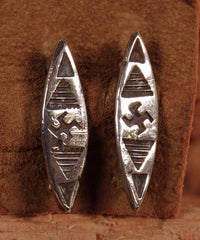 Navajo Sterling Silver Pins Pair of 2