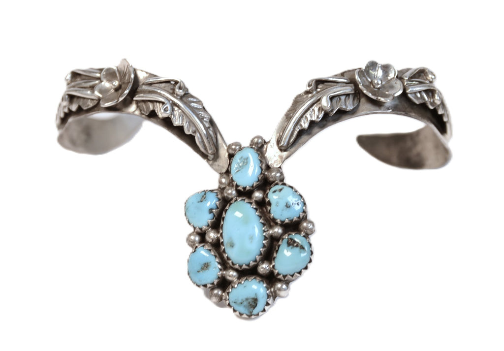 Navajo Sterling Silver and Turquoise Bracelet