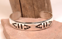 Navajo Sterling Silver Overlay Bracelet