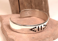 Navajo Sterling Silver Overlay Bracelet