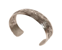 Navajo Sterling Silver Convex Cuff Bracelet
