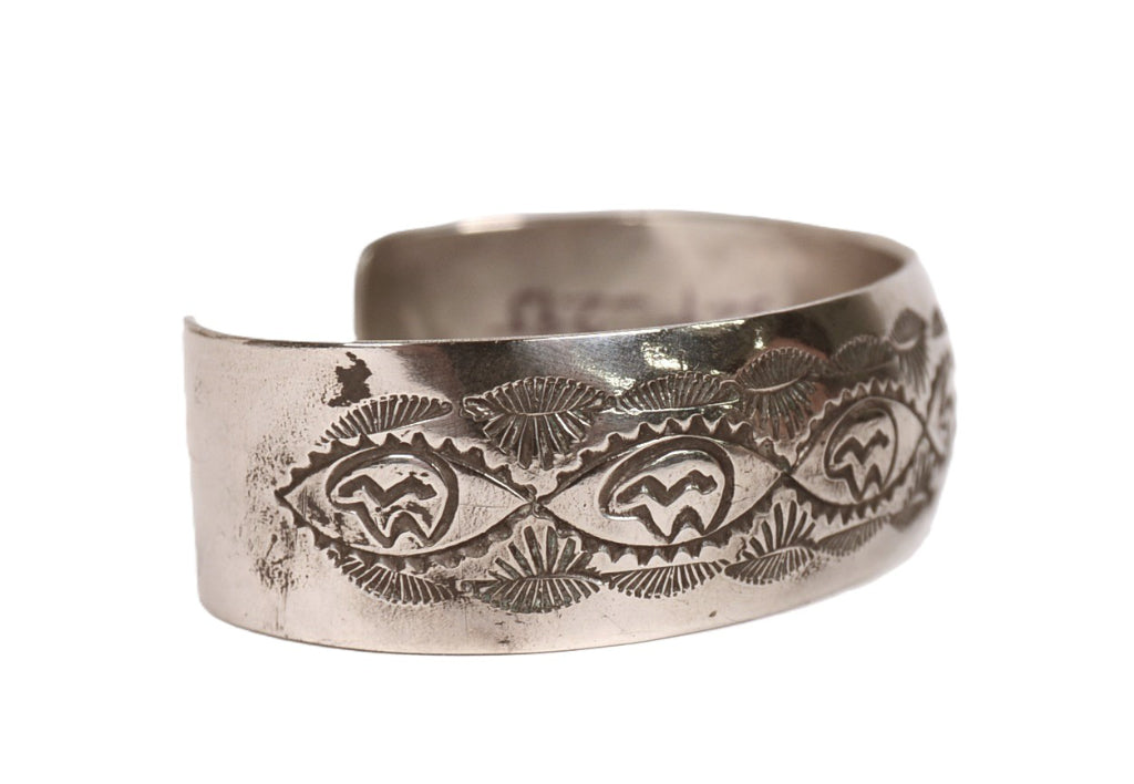 Navajo Sterling Silver Convex Cuff Bracelet
