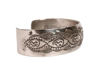 Navajo Sterling Silver Convex Cuff Bracelet