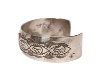 Navajo Sterling Silver Convex Cuff Bracelet
