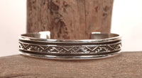 Navajo Sterling Silver Overlay Bracelet By Lamer