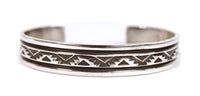 Navajo Sterling Silver Overlay Bracelet By Lamer