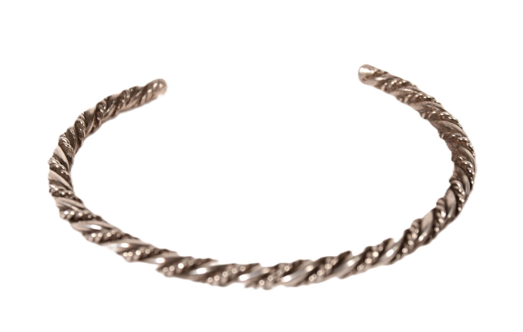 Navajo Sterling Silver Twisted Wire Bracelet
