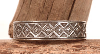 Navajo Heavy Stamping Sterling Silver Bracelet