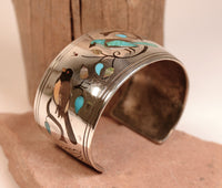 Zuni Pueblo Sterling Silver Cuff Bracelet