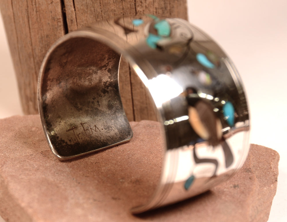 Zuni Pueblo Sterling Silver Cuff Bracelet
