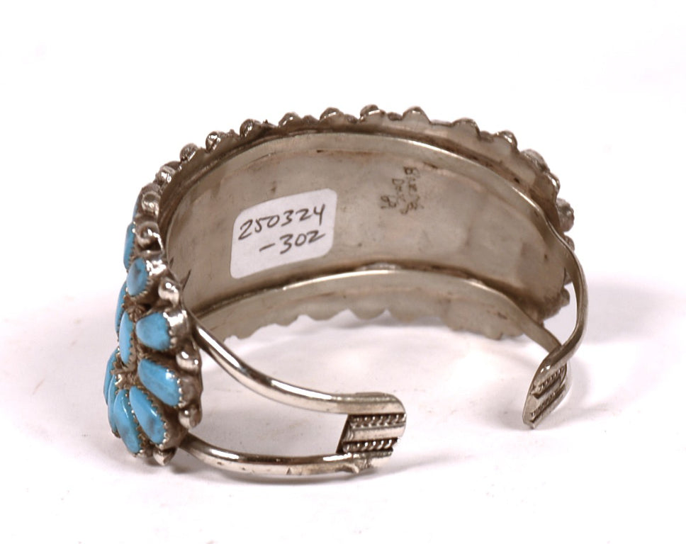 Large Navajo Cluster Cuff Bracelet