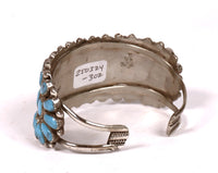 Large Navajo Cluster Cuff Bracelet
