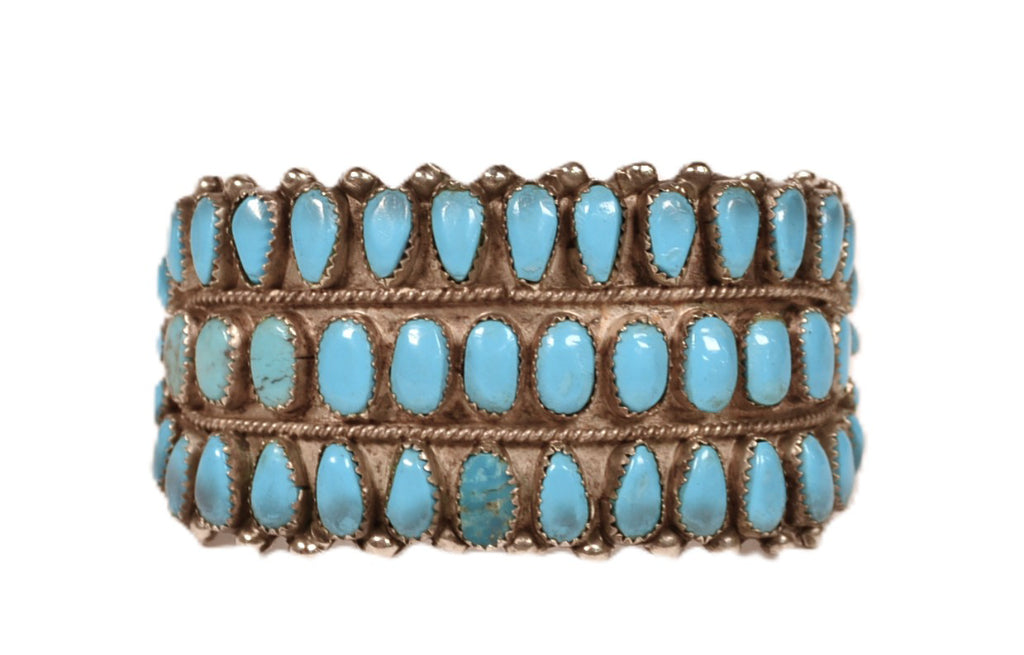 Large Navajo Cluster Cuff Bracelet