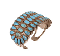 Large Navajo Cluster Cuff Bracelet
