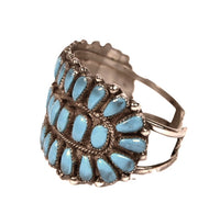 Large Navajo Cluster Cuff Bracelet