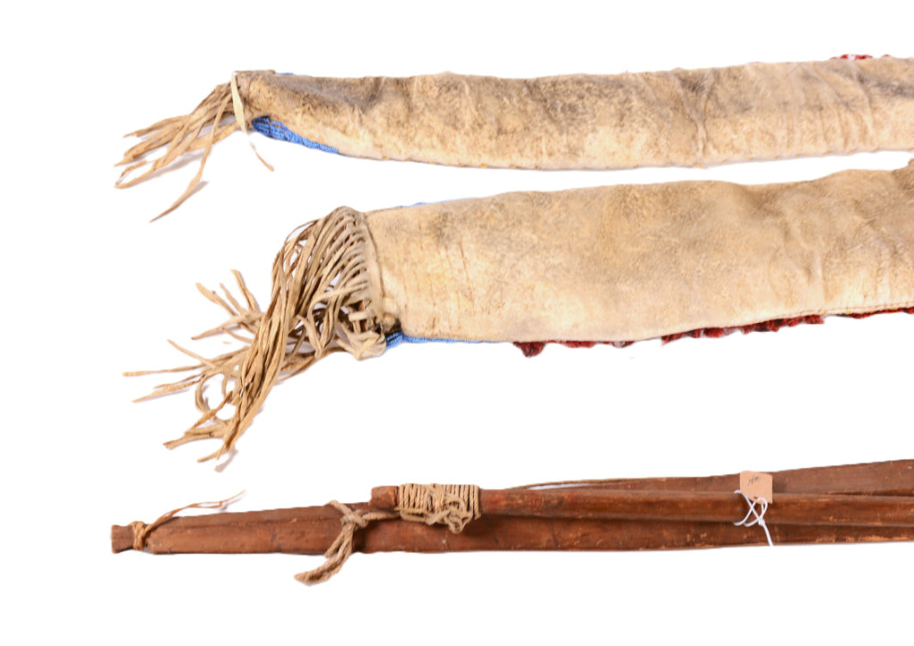 Plains Indian Bow, Quiver and Arrows Set