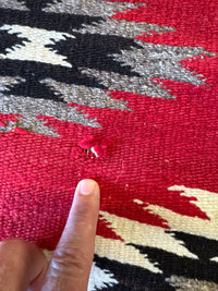 An Early Navajo Rug, Ganado Red