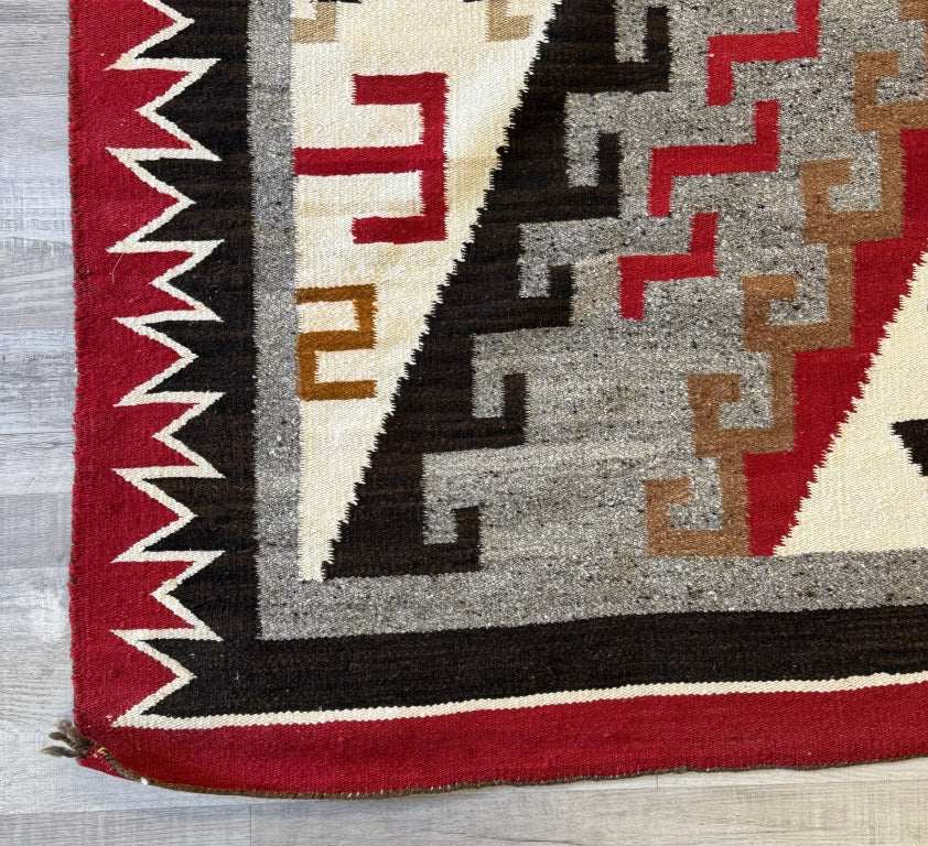 Navajo Rug, ca 1920, 91" x 58"