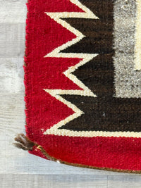 Navajo Rug, ca 1920, 91" x 58"