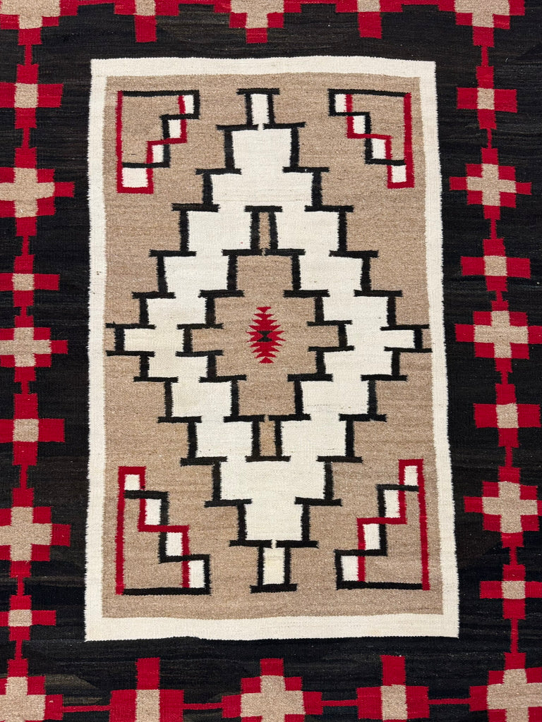 Larger - Antique Navajo Ganado Rug