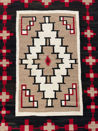 Larger - Antique Navajo Ganado Rug