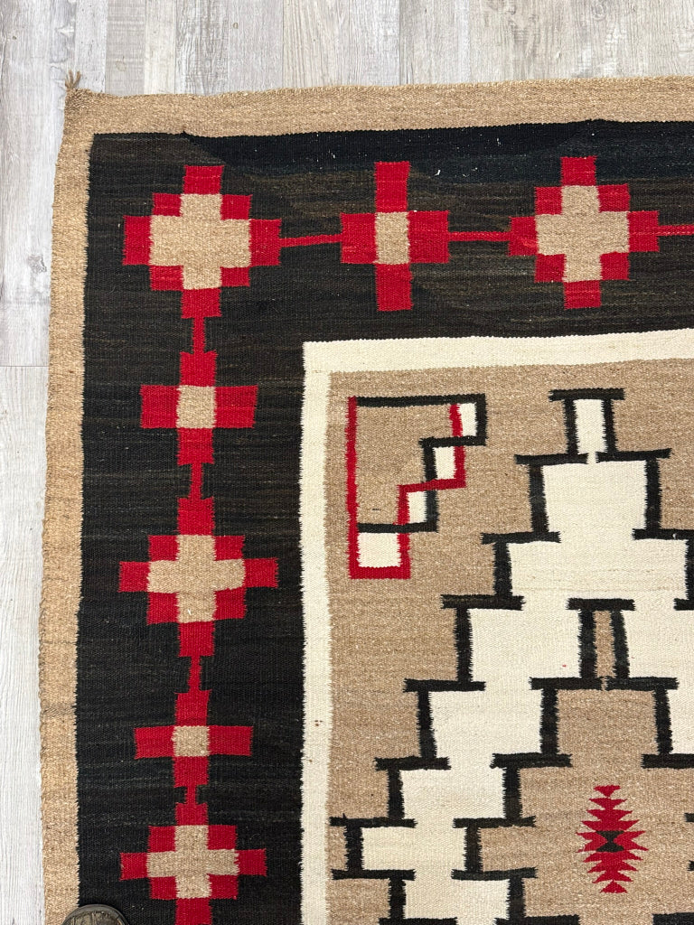 Larger - Antique Navajo Ganado Rug