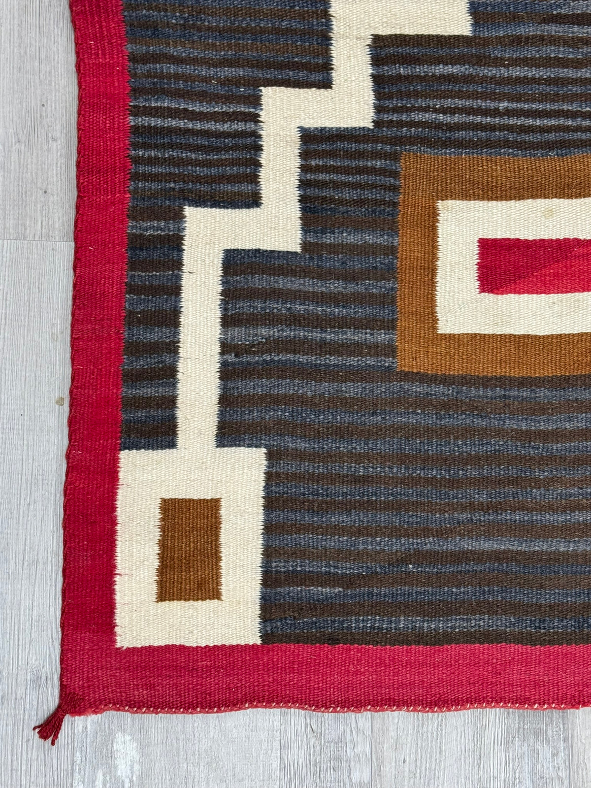 An Early Navajo Rug, Ganado, AZ Hubbell Trading Post; Moki Storm Pattern