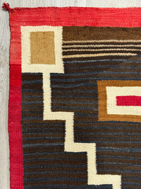 An Early Navajo Rug, Ganado, AZ Hubbell Trading Post; Moki Storm Pattern