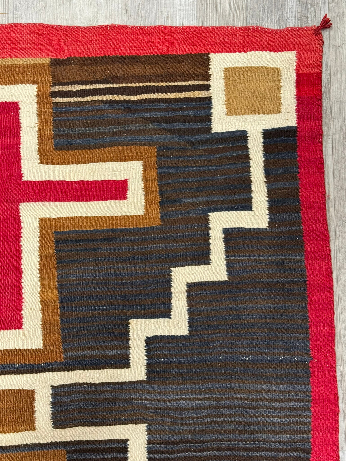 An Early Navajo Rug, Ganado, AZ Hubbell Trading Post; Moki Storm Pattern