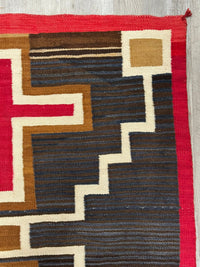 An Early Navajo Rug, Ganado, AZ Hubbell Trading Post; Moki Storm Pattern