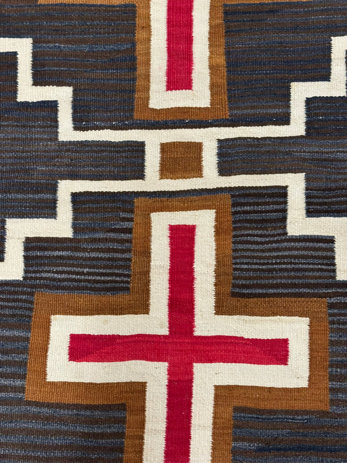 An Early Navajo Rug, Ganado, AZ Hubbell Trading Post; Moki Storm Pattern